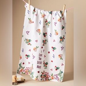 NWT Anthropologie I love you berry much dish towel
